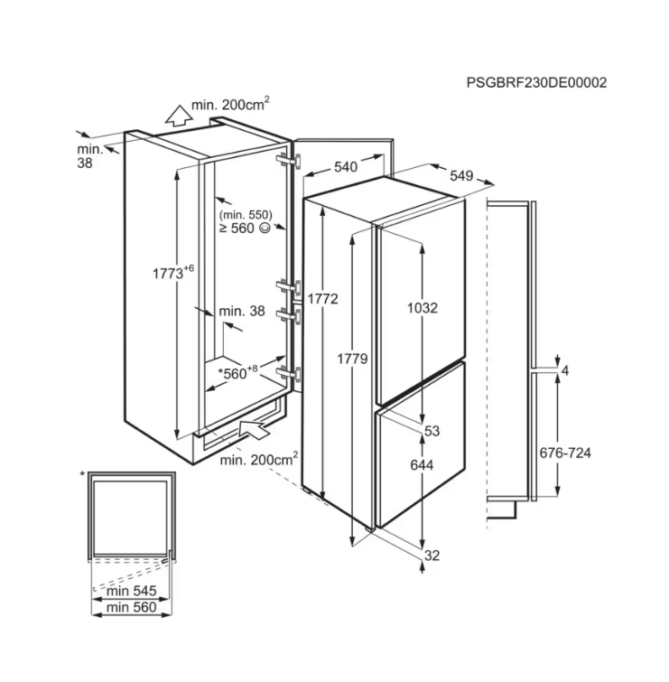 AEG Frigocongelatore SCB618F6TS - immagine 2